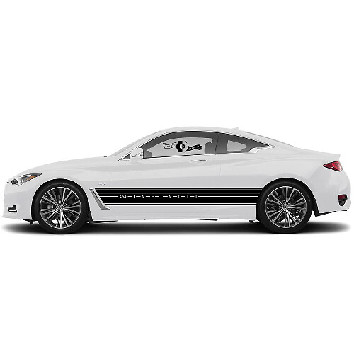 Autocollant de décalque de paire grande bande large de porte pour INFINITI Q50 Q60

