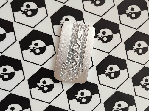Écusson emblème en aluminium de style compresseur SRT