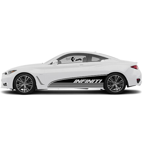 Porte-porte de la porte Pièce inférieure corporelle Stroit Strobe Perspective Perspective Sticker Porte Sticker Stripe pour Infiniti G60