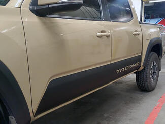 Paire d'autocollants latéraux en vinyle TRD Tacoma Rocker Panel pour Toyota Tacoma Tundra toutes les années
