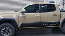 Paire d'autocollants vinyle TRD pour panneaux latéraux de bas de caisse Tacoma adaptés à Toyota Tacoma Tundra toutes les années
 2
