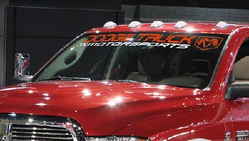 Autocollants de pare-brise DODGE TRUCK MOTORSPORTS RAM 3500 1500 2500