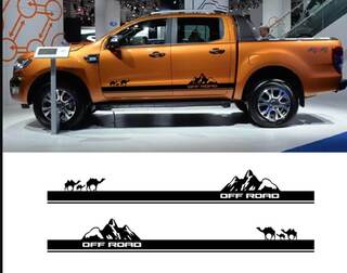 TRD off road Mountains Doors Sahara desert Side Vinyl Stickers Decal fit to Toyota Tacoma Tundra toutes les années
