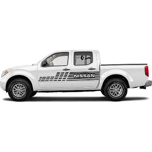 Kit de décalcomanies latérales à rayures damier pour Nissan Titan Frontier