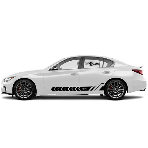 PAIRE DE NOUVEAU PANNEAU DE PANNEAU À ROCKER DÉCALLER GILLS PAR PORTE PAR PAR PARTIE PARTIE POUR INFINITI G50