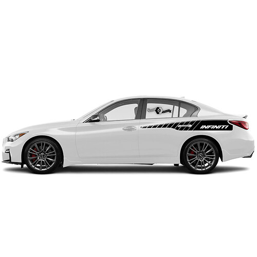 Paire de backdoor Accent Strip Sticker Sticker Sticker Porte Stripe pour Infiniti G50