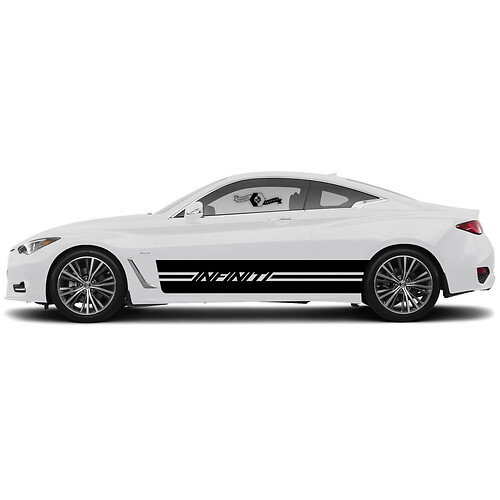 2 Nouveau Design Decal Sticker Sticker Panneau Sticker Modern Wrap Stripe pour Infiniti G60