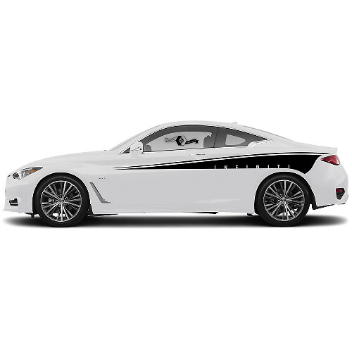 Kit de bande de décalcomanie de côté en forme de larme pour INFINITI Q50 Q60
