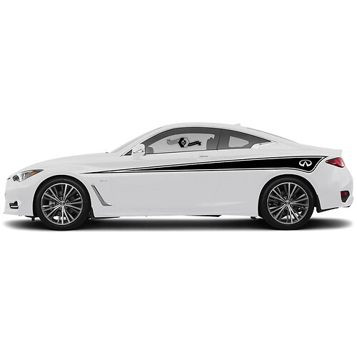Kit porte accentuation haut de goutte de larme de larme de larme de larme de la bande décalque autocollant décalque pour infiniti g60