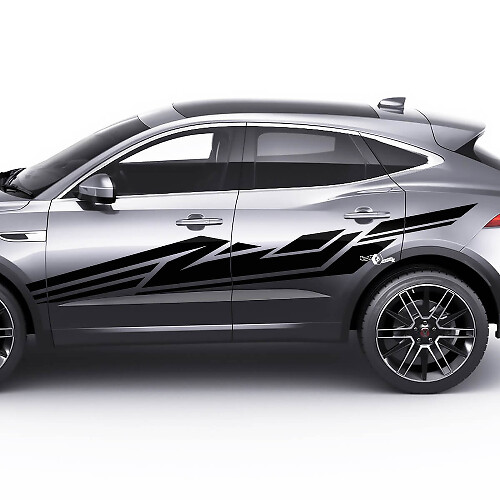 Autocollant de décalque de style géométrique pour portes latérales Jaguar E-Pace
