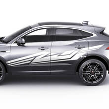 Autocollant de décalcomanie de style géométrique graphique de portes latérales Jaguar E-Pace
 2
