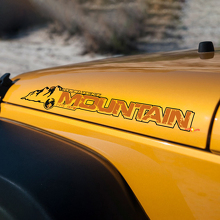 Autocollant Vinyl Capot Mountain Custom pour Jeep Rubicon JK_2