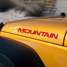 Autocollant Vinyl Capot Mountain Custom pour Jeep Rubicon JK_3