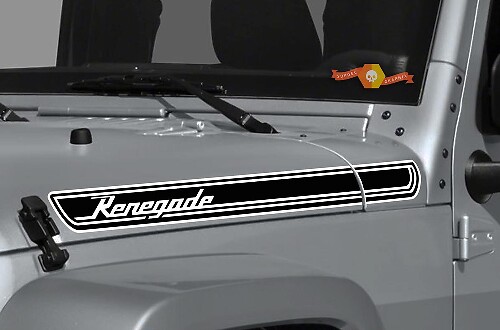 Bande Adhésive Vinyle Capot Renegade pour Jeep Wrangler et CJ