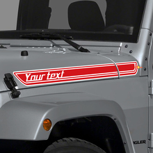 Autocollant en vinyle de bandes personnalisées pour capot pour Jeep Wrangler et CJ_2