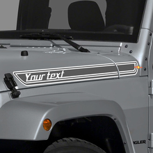 Autocollant en vinyle de bandes personnalisées pour capot pour Jeep Wrangler et CJ_3