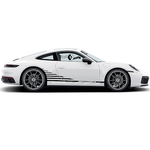 Kit de décalcomanies vinyle bandes latérales style Carrera pour Porsche 911