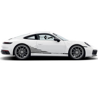 Autocollants Porsche Bandes Porsche 911 Portes Wrap Carrera Autocollant Latéral
