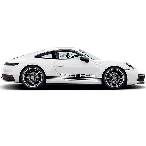 2 Porsche 911 Porsche Carrera Classic Line Side Side Doors Kit Sticker Décalque
