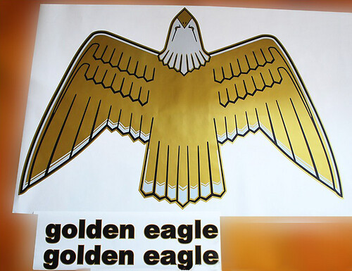JEEP CJ7 1977-80 Kit Autocollants Capot Aigle Doré Golden Eagle
