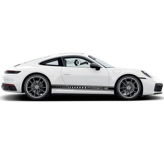 2 Porsche 911 Porsche Carrera Rocker Panel carré Bandes Latérales Portes Kit Sticker Autocollant
