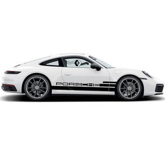 2 Porsche 911 Porsche Carrera Rocker Panel Side Stripes Doors Wrap Trim Kit Sticker Sticker
