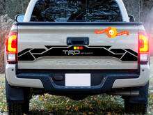 Autocollant vinyle style TRD pour hayon Toyota Tacoma_2