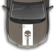 Autocollant graphique Punisher à rayures pour capot, compatible avec Suba Outback
 2