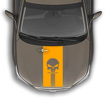 Autocollant graphique Punisher à rayures pour capot, compatible avec Suba Outback
 3