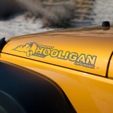 Autocollant vinyle personnalisé Hooligan pour capot Jeep Rubicon_2