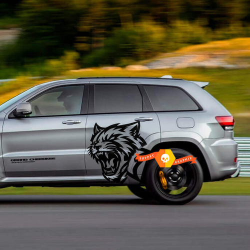 Autocollant latéral en vinyle pour Jeep Grand Cherokee SRT TrackHawk 2
