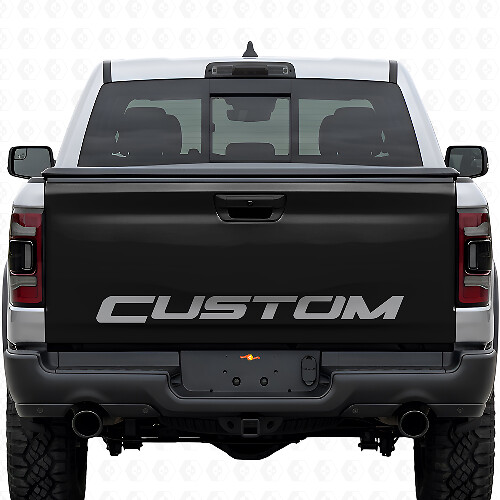 Autocollant Vinyle Personnalisé Lettre Blackout de Hayon pour Dodge Ram Rebel