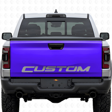 Autocollant Vinyle Personnalisé Lettre Blackout de Hayon pour Dodge Ram Rebel_2