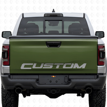 Autocollant Vinyle Personnalisé Lettre Blackout de Hayon pour Dodge Ram Rebel_3