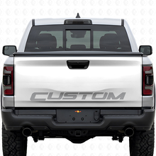 Autocollant Vinyle Personnalisé Lettre Blackout de Hayon pour Dodge Ram Rebel_5