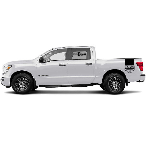 Autocollant vinyle à bandes de marque pour bas de porte Nissan Titan