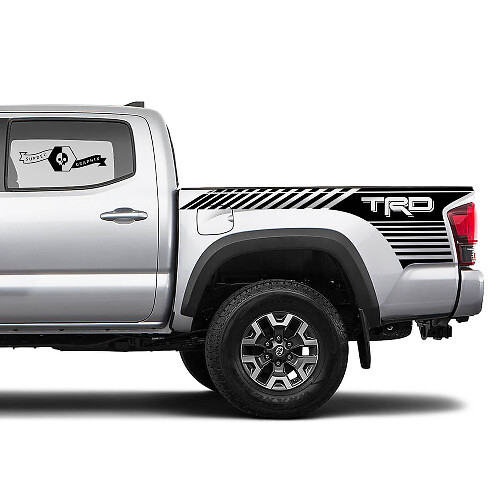 2 Kit de stickers autocollants Pour Toyota Tacoma Trd Bande Autocollant Sticker Graphique Côté WRAP
