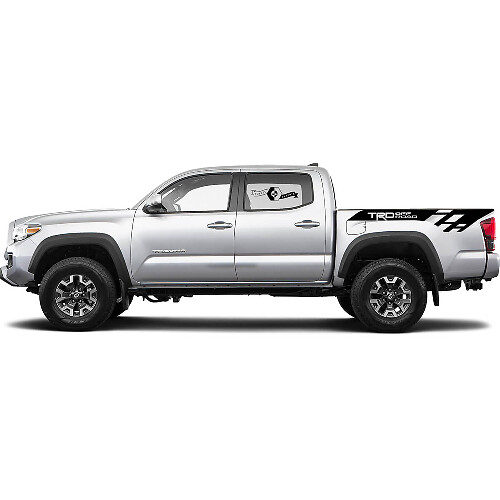 2 Kit d'autocollants Décalcomanie Pour Toyota Trd Hors Route Moderne Tacoma Lit Autocollant Graphique Côté WRAP
