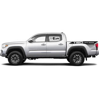 2 kit d'autocollants pour Toyota Trd Off-Road Tacoma Slit Lines Bed Side Decal Sticker Graphic

