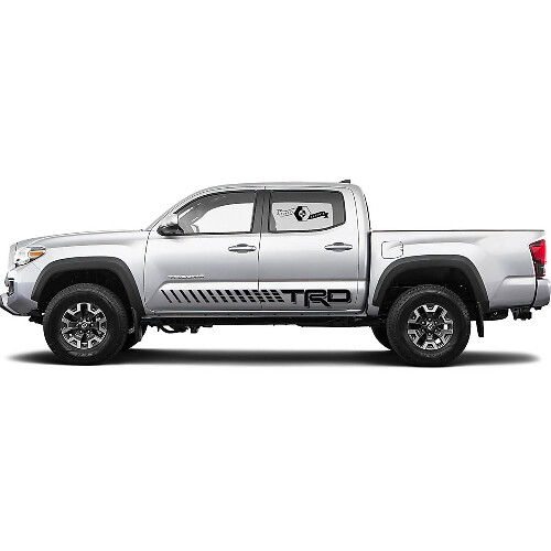 2 Kit d'autocollants Décalcomanie Pour Toyota Trd Tacoma Bande Autocollant Rocker Panel Décalcomanie Graphique Portes
