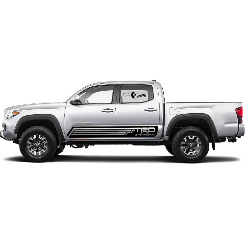 2 Kit d'autocollants Décalcomanie Pour Toyota Trd Lignes Fendues Tacoma Bande Portes Rocker Panel Autocollant Graphique
