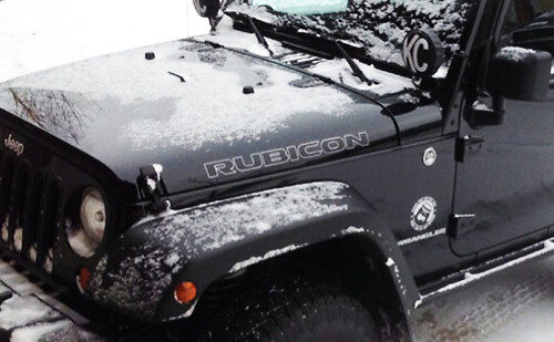 2 Jeep Rubicon Hood Toutes les couleurs CJ TJ YJ JK XJ Cricut Vinyl Stick