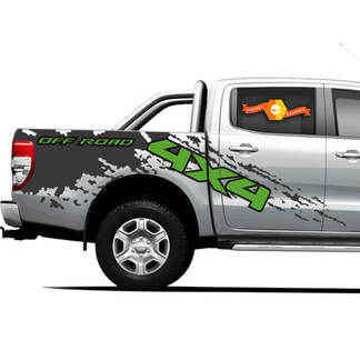 Décalcomanies graphiques pour lit latéral 4x4 Off Road Truck Splash pour Ford Ranger

