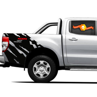 Décalcomanies graphiques pour lit latéral 4x4 Off Road Truck Splash pour Ford Ranger 3
