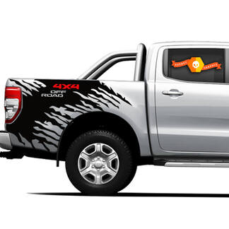 Décalcomanies graphiques pour lit latéral 4x4 Off Road Truck Splash pour Ford Ranger 4
