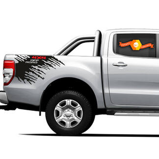 Décalcomanies graphiques pour lit latéral 4x4 Off Road Truck Splash pour Ford Ranger 5
