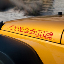 Autocollants Vinyle Lettrage Arctique pour Capot Jeep Wrangler_3