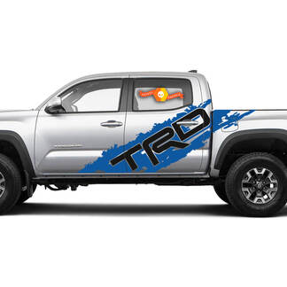 Toyota Tacoma 2005-2022 Autocollant latéral bicolore pour camion - TRD SIDE
