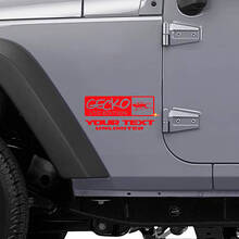 Autocollant Vinyle Latéral Style Gecko LTD pour Jeep Wrangler Rubicon_3