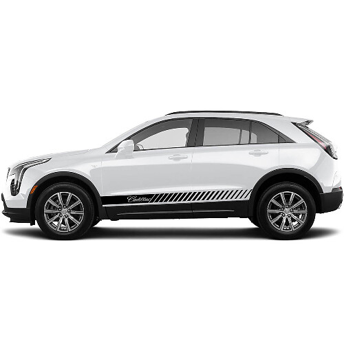 2 Nouvel Autocollant Décalcomanie Bande de Lignes Horizontales pour Cadillac XT4 - maintenant
